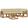 Ensemble de canapés d'extérieur 6 pcs Naturel et Beige 526797526797