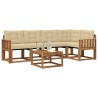 Ensemble de canapés d'extérieur 6 pcs Naturel et Beige 526797526797
