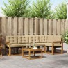 Ensemble de canapés d'extérieur 6 pcs Naturel et Beige 526801526801