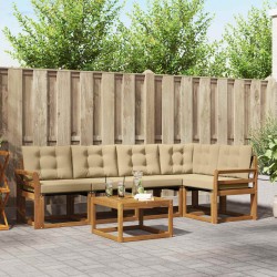 Ensemble de canapés d'extérieur 6 pcs Naturel et Beige 526804526804