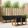 Ensemble de canapés d'extérieur 8 pcs Naturel et Noir 526824526824