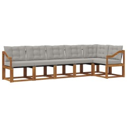 Ensemble de canapés d'extérieur 6 pcs Gris Naturel et Clair 526828526828