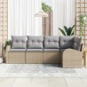 Ensemble de canapé de jardin 5 pcs Beige et Gris clair 526910526910