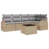 Ensemble de canapé de jardin 6 pcs Beige et gris clair 526919526919