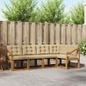 Ensemble de canapés d'extérieur 5 pcs Naturel et Beige 526935526935