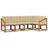 Ensemble de canapés d'extérieur 5 pcs Naturel et Beige 526935526935