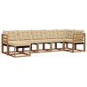 Ensemble de canapés d'extérieur 7 pcs Naturel et Beige 526940526940