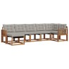 Ensemble de canapés d'extérieur 7 pcs Gris Naturel et Clair 526946526946