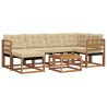 Ensemble de canapés d'extérieur 7 pcs Naturel et Beige 526965526965