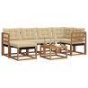 Ensemble de canapés d'extérieur 7 pcs Naturel et Beige 526965526965