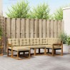 Ensemble de canapés d'extérieur 6 pcs Naturel et Beige 526979526979