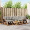 Ensemble de canapés d'extérieur 7 pcs Gris Naturel et Clair 526984526984