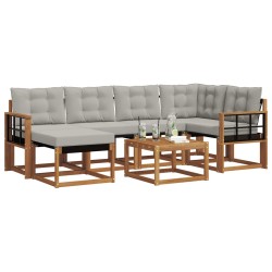 Ensemble de canapés d'extérieur 7 pcs Gris Naturel et Clair 526984526984