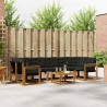 Ensemble de canapés d'extérieur 8 pcs Naturel et Noir 527003527003