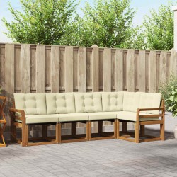 Ensemble de canapés d'extérieur 5 pcs Naturel et Crème 527009527009