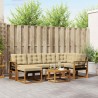Ensemble de canapés d'extérieur 7 pcs Naturel et Beige 527014527014