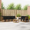 Ensemble de canapés d'extérieur 8 pcs Naturel et Noir 527017527017