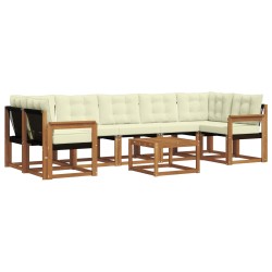 Ensemble de canapés d'extérieur 8 pcs Naturel et Crème 527021527021