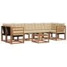 Ensemble de canapés d'extérieur 8 pcs Naturel et Beige 527022527022