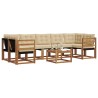 Ensemble de canapés d'extérieur 8 pcs Naturel et Beige 527022527022