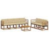 Ensemble de canapés d'extérieur 8 pcs Naturel et Beige 527024527024
