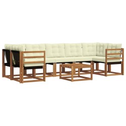 Ensemble de canapés d'extérieur 8 pcs Naturel et Crème 527025527025