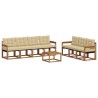 Ensemble de canapés d'extérieur 8 pcs Naturel et Beige 527026527026