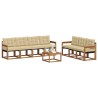Ensemble de canapés d'extérieur 8 pcs Naturel et Beige 527026527026