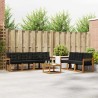 Ensemble de canapés d'extérieur 8 pcs Naturel et Noir 527027527027