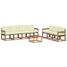 Ensemble de canapés d'extérieur 8 pcs Naturel et Crème 527028527028