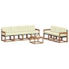 Ensemble de canapés d'extérieur 8 pcs Naturel et Crème 527028527028
