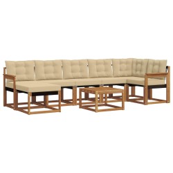 Ensemble de canapés d'extérieur 8 pcs Naturel et Beige 527041527041