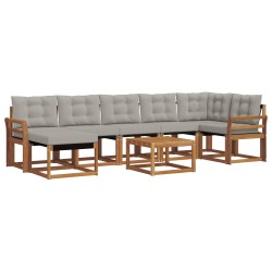 Ensemble de canapés d'extérieur 8 pcs Gris Naturel et Clair 527046527046