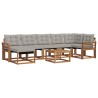 Ensemble de canapés d'extérieur 8 pcs Gris Naturel et Clair 527046527046