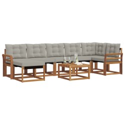 Ensemble de canapés d'extérieur 8 pcs Gris Naturel et Clair 527046527046