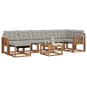 Ensemble de canapés d'extérieur 8 pcs Gris Naturel et Clair 527051527051