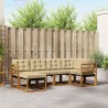 Ensemble de canapés d'extérieur 6 pcs Naturel et Beige 527061527061