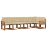 Ensemble de canapés d'extérieur 6 pcs Naturel et Beige 527064527064