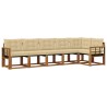 Ensemble de canapés d'extérieur 6 pcs Naturel et Beige 527074527074