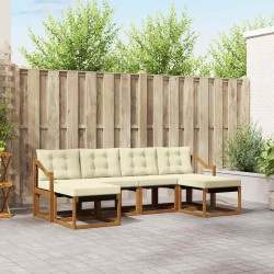 Ensemble de canapés d'extérieur 6 pcs Naturel et Crème 527078527078