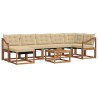 Ensemble de canapés d'extérieur 8 pcs Naturel et Beige 527080527080