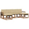 Ensemble de canapés d'extérieur 6 pcs Naturel et Beige 527084527084
