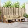 Ensemble de canapés d'extérieur 6 pcs Naturel et Beige 527085527085