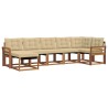 Ensemble de canapés d'extérieur 7 pcs Naturel et Beige 527091527091