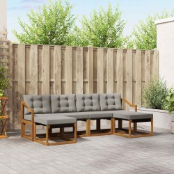 Ensemble de canapés d'extérieur 6 pcs Gris Naturel et Clair 527099527099