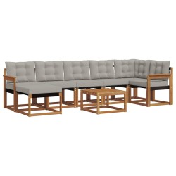 Ensemble de canapés d'extérieur 8 pcs Gris Naturel et Clair 527101527101