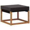 Ensemble de canapés d'extérieur 7 pcs Naturel et Noir 527103527103