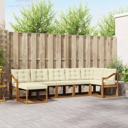 Ensemble de canapés d'extérieur 7 pcs Naturel et Crème 527106527106