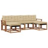 Ensemble de canapés d'extérieur 6 pcs Naturel et Beige 527117527117