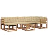 Ensemble de canapés d'extérieur 8 pcs Naturel et Beige 527119527119